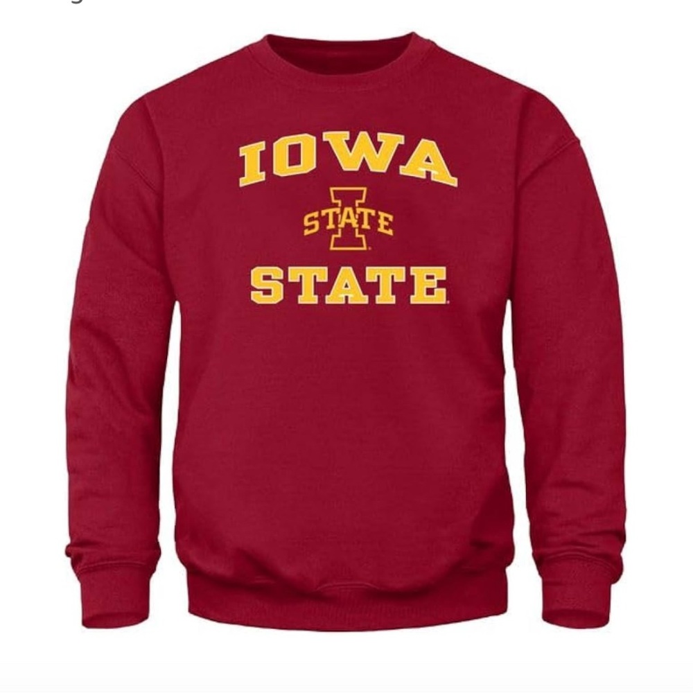 Gildan Red and Yellow Collegiate Sweatshirt
